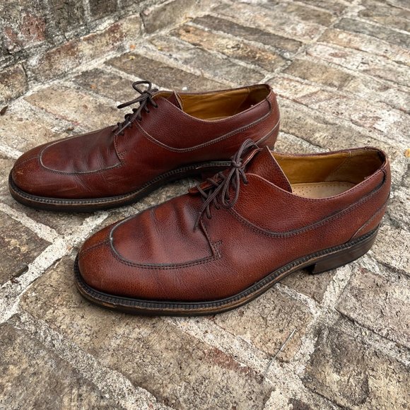 Cole Haan Studio Oxford Dress Shoes Brown Pebbled Leather Split Toe Men\'s 11M main image 12
